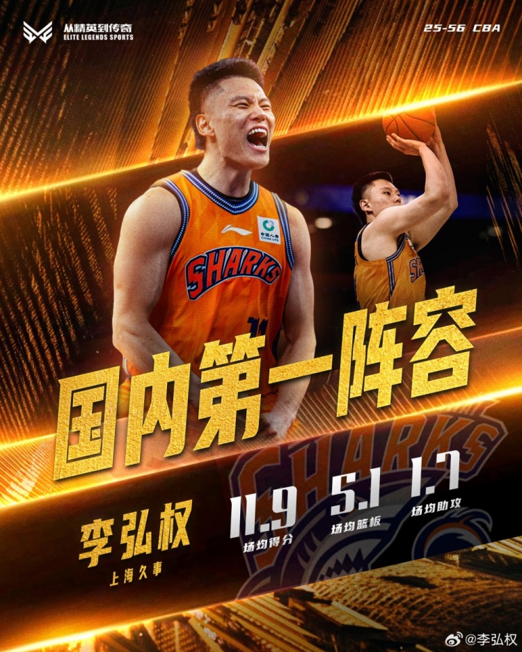 app下载-场均12+5入选本土一阵！李弘权更新社媒感恩认可！